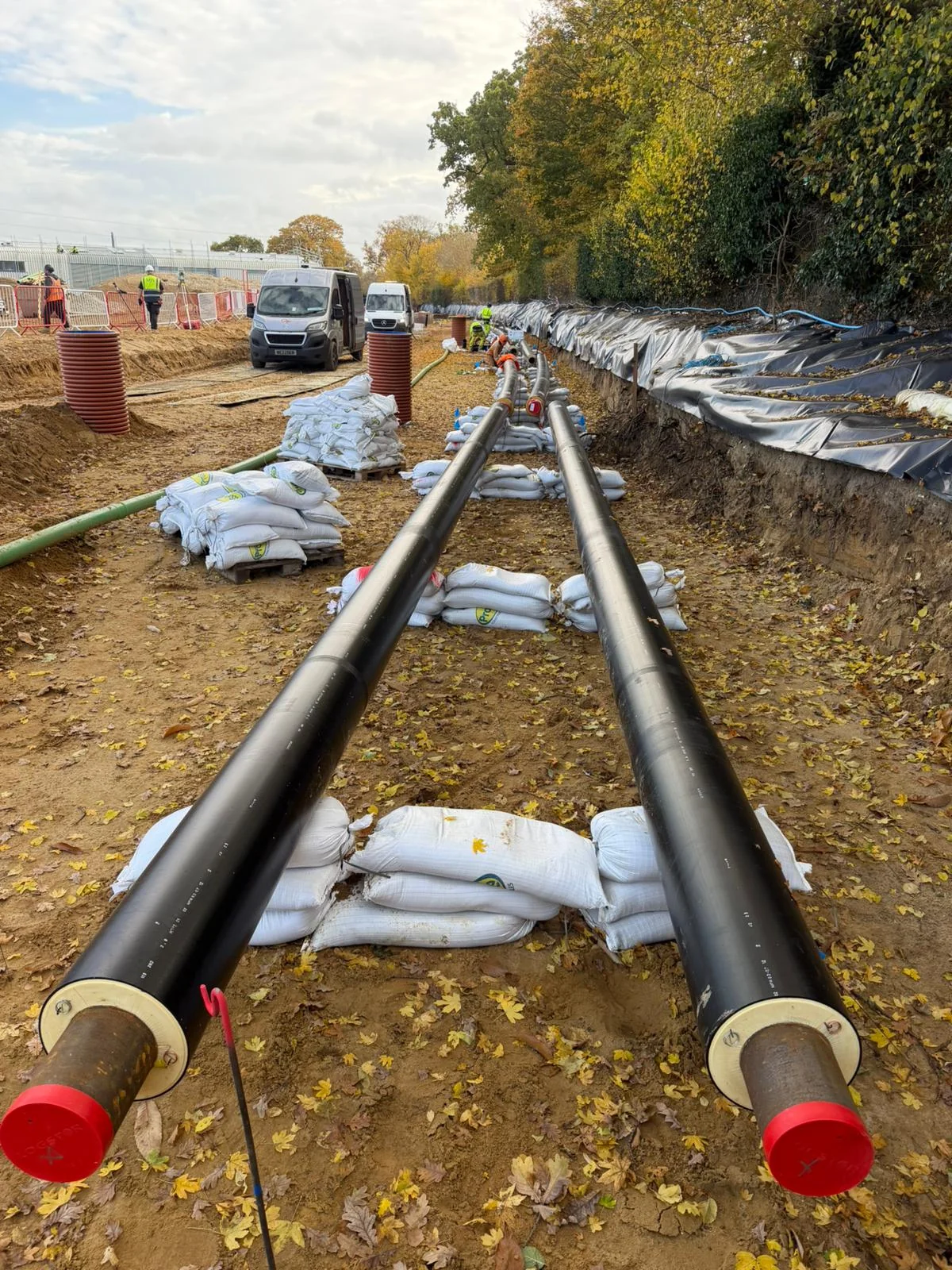 Norwich Research Park project pipework detail