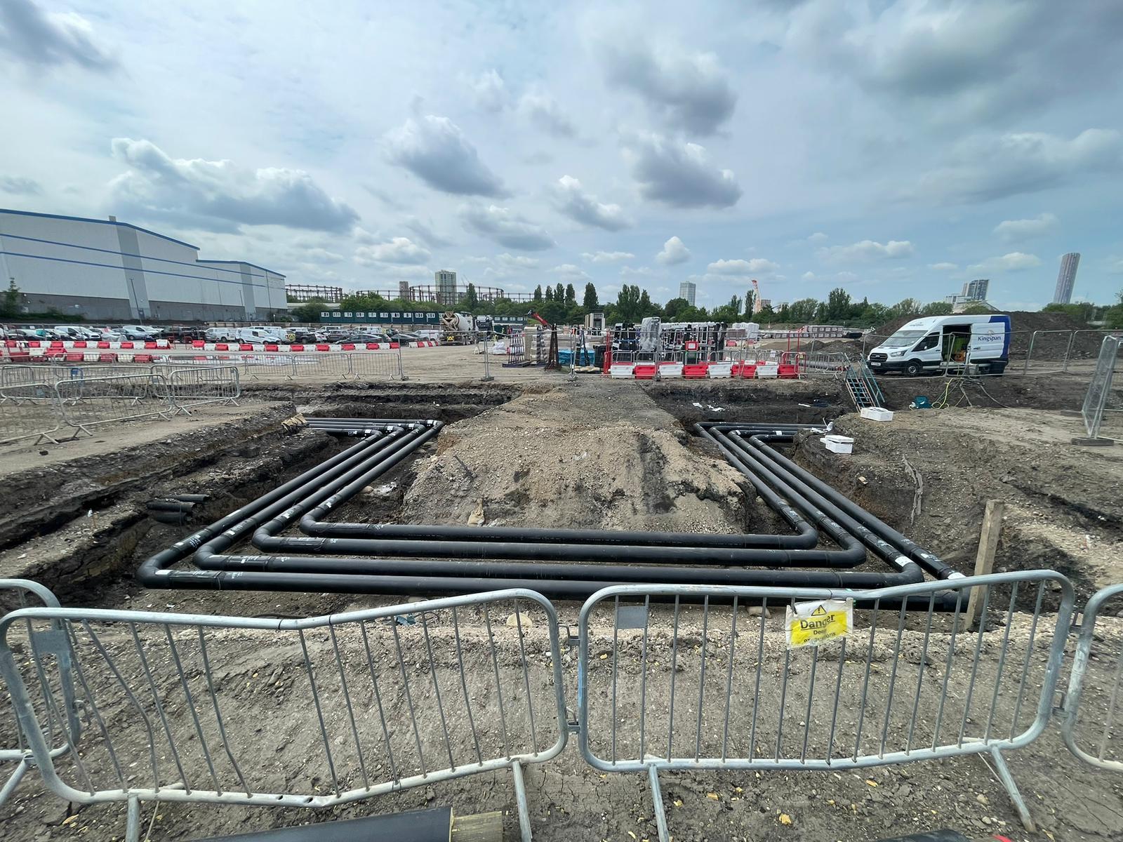 Pre-insulated pipework installation at a JGD project